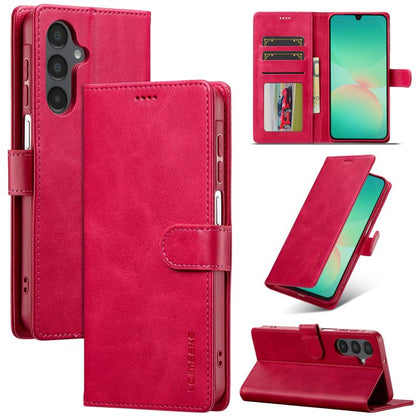 LC.IMEEKE Calf Texture Leather Phone Case, For Samsung Galaxy S26+ 5G, For Samsung Galaxy S26 Ultra 5G, For Samsung Galaxy S26 5G, For Samsung Galaxy S25 FE 5G