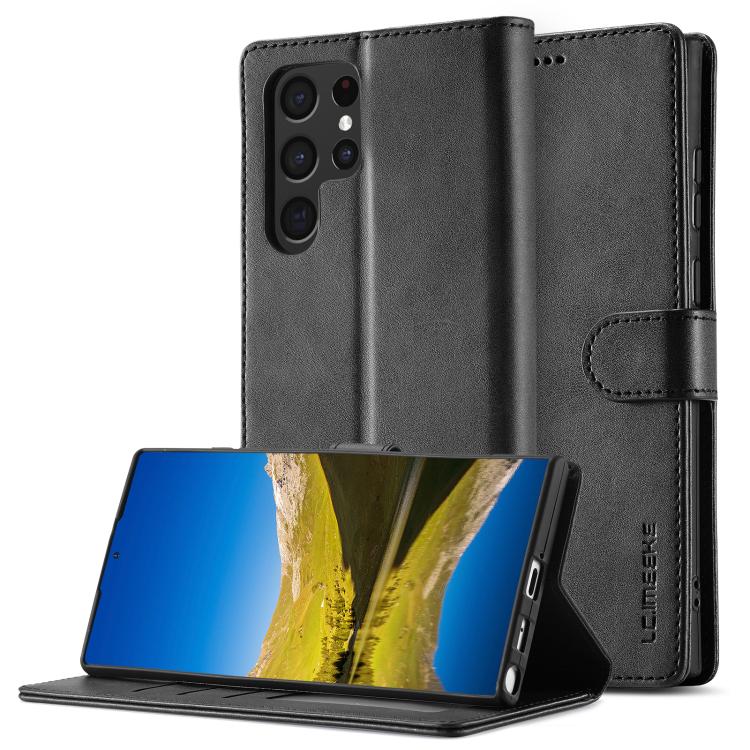 LC.IMEEKE Calf Texture Leather Phone Case, For Samsung Galaxy S26+ 5G, For Samsung Galaxy S26 Ultra 5G, For Samsung Galaxy S26 5G, For Samsung Galaxy S25 FE 5G