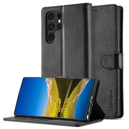 LC.IMEEKE Calf Texture Leather Phone Case, For Samsung Galaxy S26+ 5G, For Samsung Galaxy S26 Ultra 5G, For Samsung Galaxy S26 5G, For Samsung Galaxy S25 FE 5G