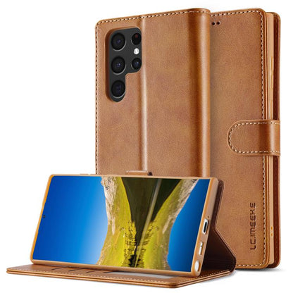LC.IMEEKE Calf Texture Leather Phone Case, For Samsung Galaxy S26+ 5G, For Samsung Galaxy S26 Ultra 5G, For Samsung Galaxy S26 5G, For Samsung Galaxy S25 FE 5G