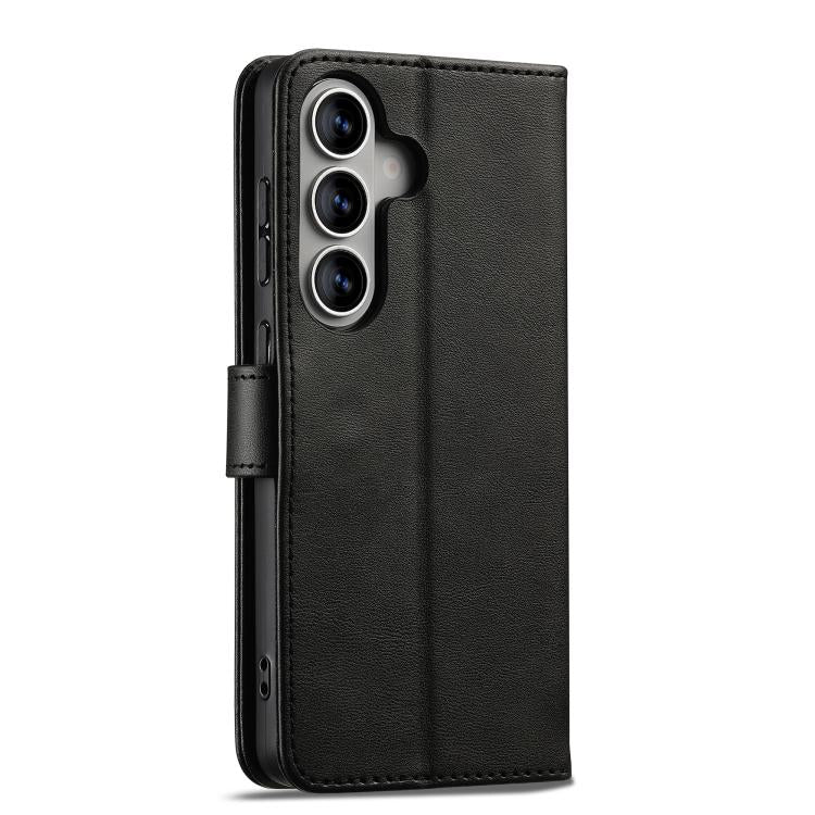 LC.IMEEKE Calf Texture Leather Phone Case, For Samsung Galaxy S26+ 5G, For Samsung Galaxy S26 Ultra 5G, For Samsung Galaxy S26 5G, For Samsung Galaxy S25 FE 5G