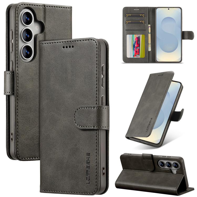 LC.IMEEKE Calf Texture Leather Phone Case, For Samsung Galaxy S26+ 5G, For Samsung Galaxy S26 Ultra 5G, For Samsung Galaxy S26 5G, For Samsung Galaxy S25 FE 5G