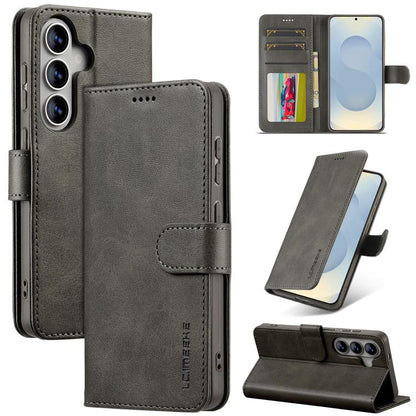 LC.IMEEKE Calf Texture Leather Phone Case, For Samsung Galaxy S26+ 5G, For Samsung Galaxy S26 Ultra 5G, For Samsung Galaxy S26 5G, For Samsung Galaxy S25 FE 5G