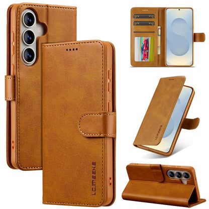 LC.IMEEKE Calf Texture Leather Phone Case, For Samsung Galaxy S26+ 5G, For Samsung Galaxy S26 Ultra 5G, For Samsung Galaxy S26 5G, For Samsung Galaxy S25 FE 5G