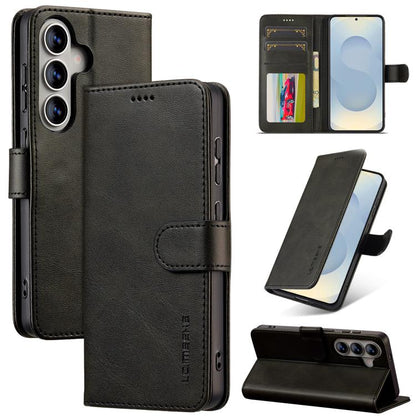 LC.IMEEKE Calf Texture Leather Phone Case, For Samsung Galaxy S26+ 5G, For Samsung Galaxy S26 Ultra 5G, For Samsung Galaxy S26 5G, For Samsung Galaxy S25 FE 5G