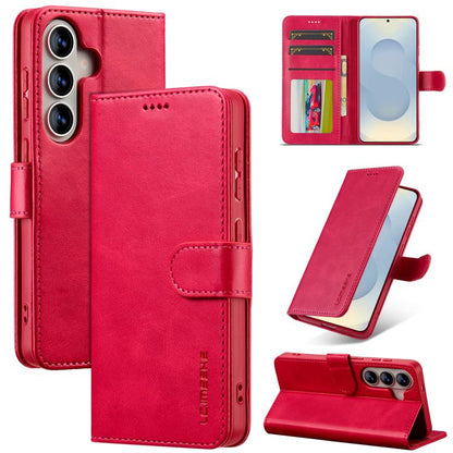 LC.IMEEKE Calf Texture Leather Phone Case, For Samsung Galaxy S26+ 5G, For Samsung Galaxy S26 Ultra 5G, For Samsung Galaxy S26 5G, For Samsung Galaxy S25 FE 5G