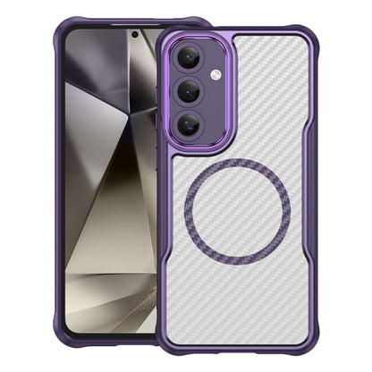 Carbon Fiber Texture MagSafe Translucent Phone Case, For Samsung Galaxy S26+ 5G, For Samsung Galaxy S26 Edge 5G, For Samsung Galaxy S26 Ultra 5G, For Samsung Galaxy S26 5G, For Samsung Galaxy S25 FE 5G, For Samsung Galaxy S24 FE 5G