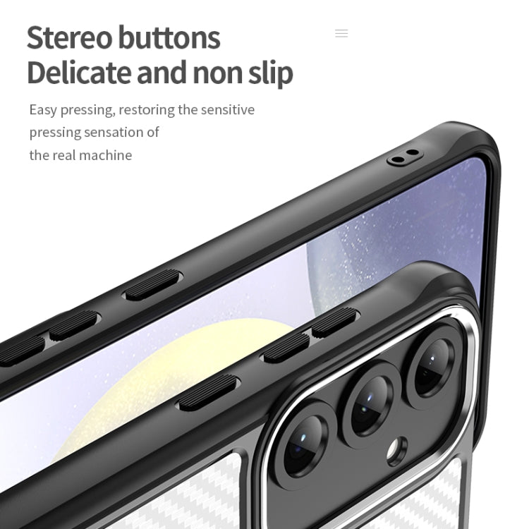 Carbon Fiber Texture MagSafe Translucent Phone Case, For Samsung Galaxy S25+ 5G, For Samsung Galaxy S25 Ultra 5G, For Samsung Galaxy S24 FE 5G, For Samsung Galaxy S24 Ultra 5G, For Samsung Galaxy S24+ 5G, For Samsung Galaxy S24 5G