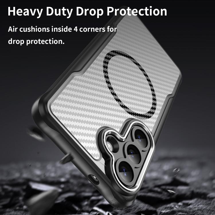 Carbon Fiber Texture MagSafe Translucent Phone Case, For Samsung Galaxy S26+ 5G, For Samsung Galaxy S26 Edge 5G, For Samsung Galaxy S26 Ultra 5G, For Samsung Galaxy S26 5G, For Samsung Galaxy S25 FE 5G, For Samsung Galaxy S24 FE 5G