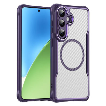 Carbon Fiber Texture MagSafe Translucent Phone Case, For Samsung Galaxy S26+ 5G, For Samsung Galaxy S26 Edge 5G, For Samsung Galaxy S26 Ultra 5G, For Samsung Galaxy S26 5G, For Samsung Galaxy S25 FE 5G, For Samsung Galaxy S24 FE 5G