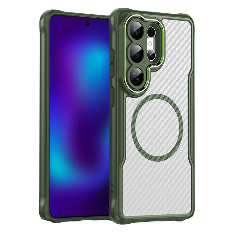 Carbon Fiber Texture MagSafe Translucent Phone Case, For Samsung Galaxy S26+ 5G, For Samsung Galaxy S26 Edge 5G, For Samsung Galaxy S26 Ultra 5G, For Samsung Galaxy S26 5G, For Samsung Galaxy S25 FE 5G, For Samsung Galaxy S24 FE 5G