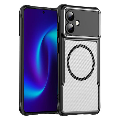 Carbon Fiber Texture MagSafe Translucent Phone Case, For Samsung Galaxy S26+ 5G, For Samsung Galaxy S26 Edge 5G, For Samsung Galaxy S26 Ultra 5G, For Samsung Galaxy S26 5G, For Samsung Galaxy S25 FE 5G, For Samsung Galaxy S24 FE 5G