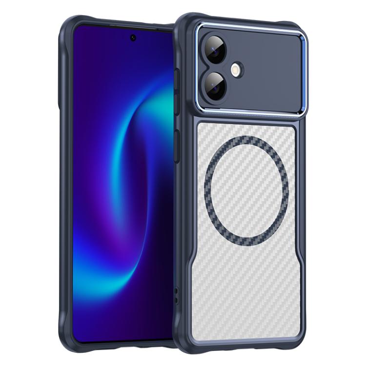 Carbon Fiber Texture MagSafe Translucent Phone Case, For Samsung Galaxy S26+ 5G, For Samsung Galaxy S26 Edge 5G, For Samsung Galaxy S26 Ultra 5G, For Samsung Galaxy S26 5G, For Samsung Galaxy S25 FE 5G, For Samsung Galaxy S24 FE 5G