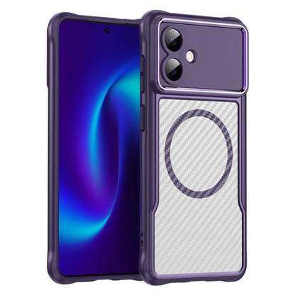 Carbon Fiber Texture MagSafe Translucent Phone Case, For Samsung Galaxy S26+ 5G, For Samsung Galaxy S26 Edge 5G, For Samsung Galaxy S26 Ultra 5G, For Samsung Galaxy S26 5G, For Samsung Galaxy S25 FE 5G, For Samsung Galaxy S24 FE 5G