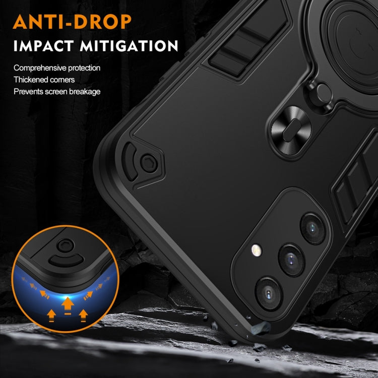 Metal Ring 360 Degree Rotating Holder PC Hybrid TPU Phone Case, For Samsung Galaxy S25 5G, For Samsung Galaxy S25+ 5G, For Samsung Galaxy S25 Ultra 5G, For Samsung Galaxy S24 FE 5G, For Samsung Galaxy S24 Ultra 5G, For Samsung Galaxy S24 5G            ...