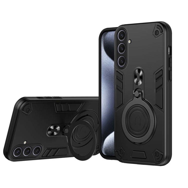 Metal Ring 360 Degree Rotating Holder PC Hybrid TPU Phone Case, For Samsung Galaxy S25 5G, For Samsung Galaxy S25+ 5G, For Samsung Galaxy S25 Ultra 5G, For Samsung Galaxy S24 FE 5G, For Samsung Galaxy S24 Ultra 5G, For Samsung Galaxy S24 5G            ...