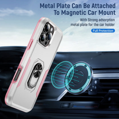 Pioneer Armor Heavy Duty PC + TPU Phone Case with Holder, For iPhone 16 Pro, For iPhone 16 Plus