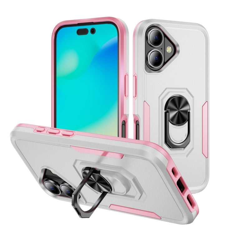 Pioneer Armor Heavy Duty PC + TPU Phone Case with Holder, For iPhone 16