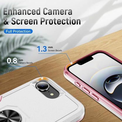 Pioneer Armor Heavy Duty PC + TPU Phone Case with Holder, For iPhone 17e / 16e, For iPhone 17 Pro Max