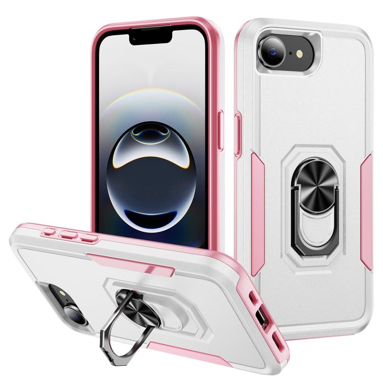 Pioneer Armor Heavy Duty PC + TPU Phone Case with Holder, For iPhone 17e / 16e, For iPhone 17 Pro Max
