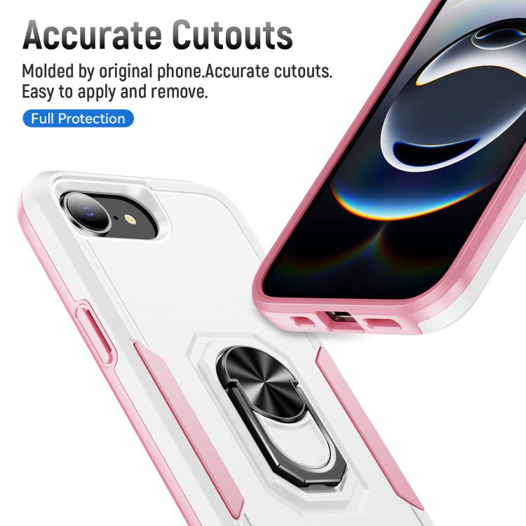 Pioneer Armor Heavy Duty PC + TPU Phone Case with Holder, For iPhone 17e / 16e, For iPhone 17 Pro Max