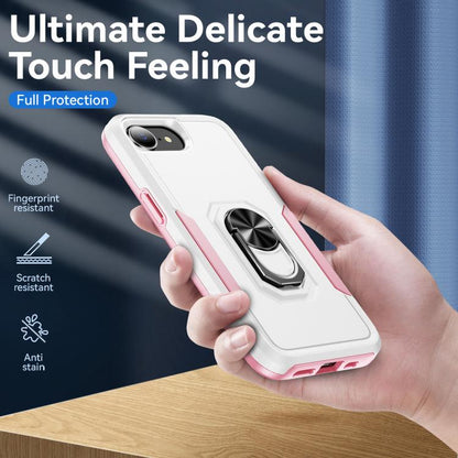 Pioneer Armor Heavy Duty PC + TPU Phone Case with Holder, For iPhone 17e / 16e, For iPhone 17 Pro Max