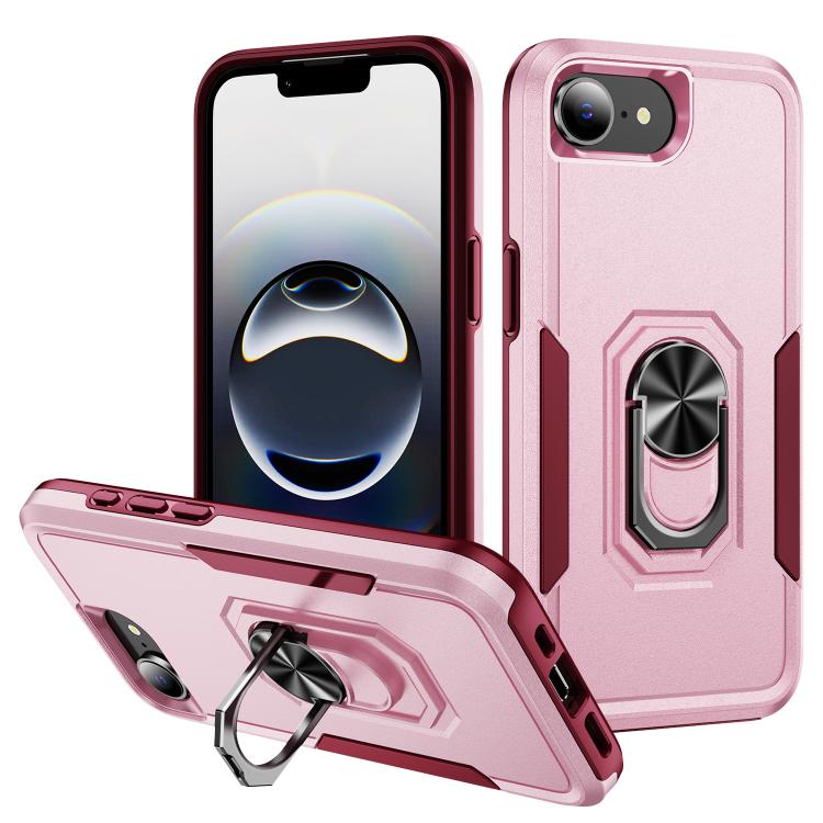 Pioneer Armor Heavy Duty PC + TPU Phone Case with Holder, For iPhone 17e / 16e, For iPhone 17 Pro Max