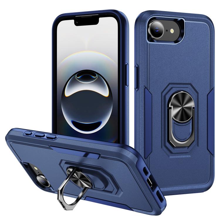 Pioneer Armor Heavy Duty PC + TPU Phone Case with Holder, For iPhone 17e / 16e, For iPhone 17 Pro Max
