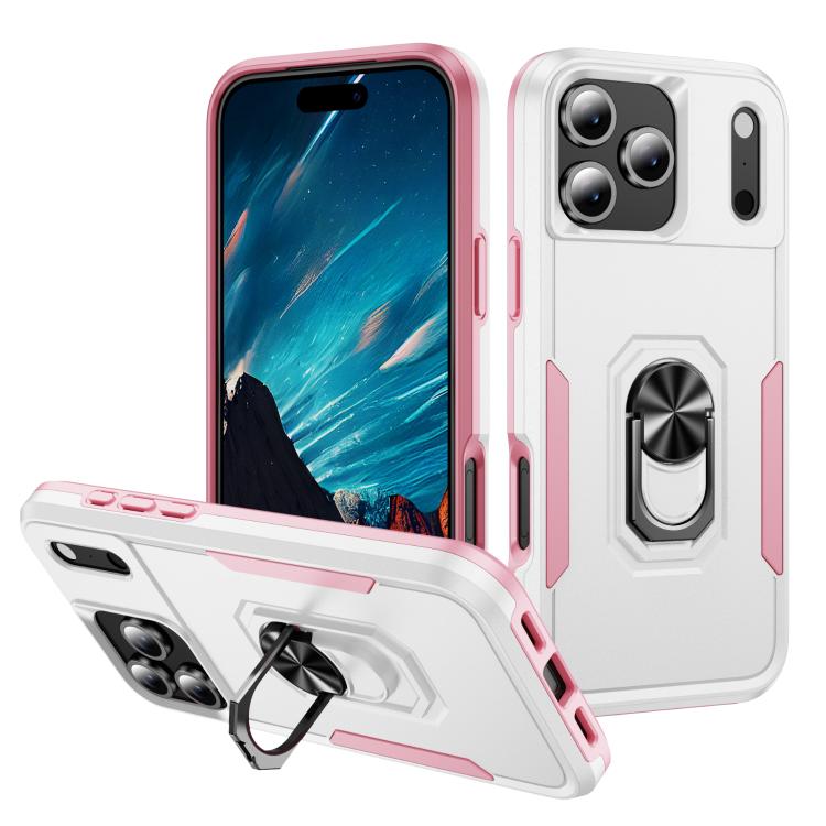 Pioneer Armor Heavy Duty PC + TPU Phone Case with Holder, For iPhone 17 Pro, For iPhone 17