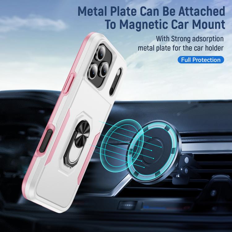 Pioneer Armor Heavy Duty PC + TPU Phone Case with Holder, For iPhone 17 Pro, For iPhone 17