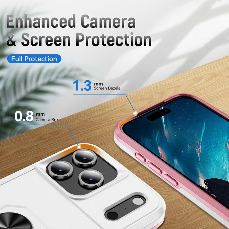 Pioneer Armor Heavy Duty PC + TPU Phone Case with Holder, For iPhone 17 Pro, For iPhone 17