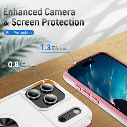 Pioneer Armor Heavy Duty PC + TPU Phone Case with Holder, For iPhone 17 Pro, For iPhone 17