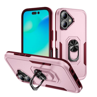 Pioneer Armor Heavy Duty PC + TPU Phone Case with Holder, For iPhone 17 Pro, For iPhone 17