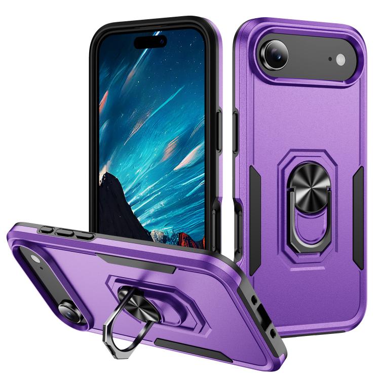 Pioneer Armor Heavy Duty PC + TPU Phone Case with Holder, For iPhone Air, For iPhone 16 Pro Max