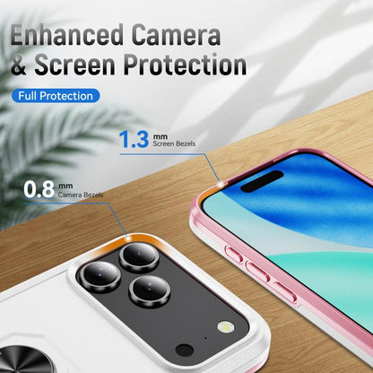 Pioneer Armor Heavy Duty PC + TPU Phone Case with Holder, For iPhone 18 Pro, For iPhone 18 Pro Max