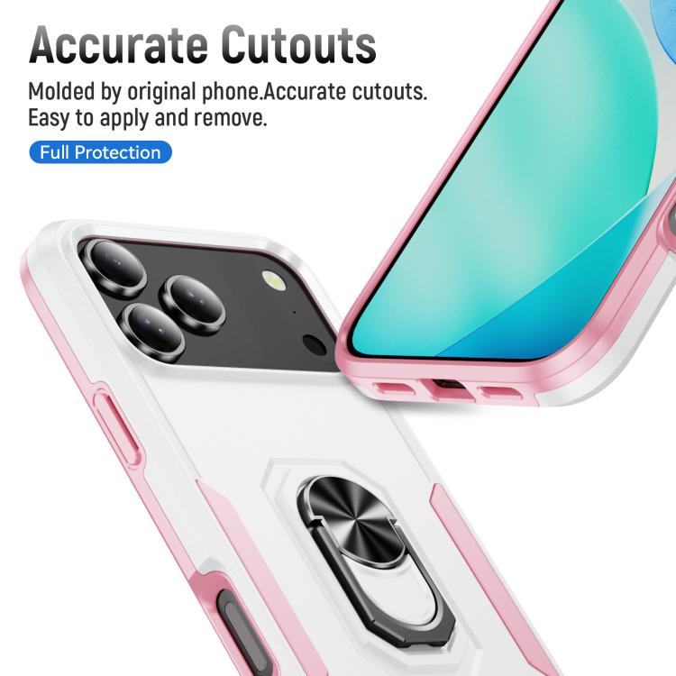 Pioneer Armor Heavy Duty PC + TPU Phone Case with Holder, For iPhone 18 Pro, For iPhone 18 Pro Max