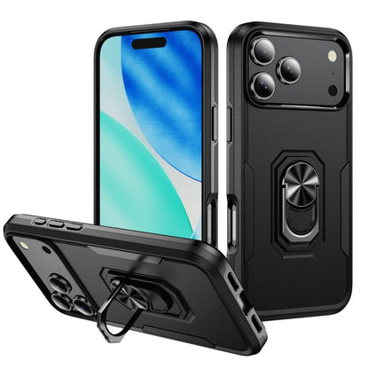 Pioneer Armor Heavy Duty PC + TPU Phone Case with Holder, For iPhone 18 Pro, For iPhone 18 Pro Max