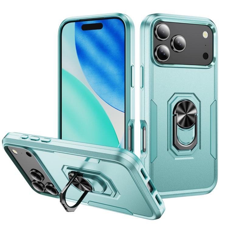 Pioneer Armor Heavy Duty PC + TPU Phone Case with Holder, For iPhone 18 Pro, For iPhone 18 Pro Max