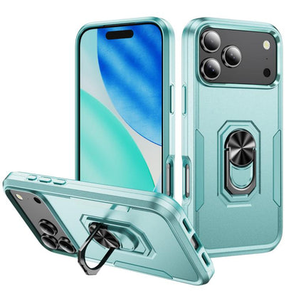 Pioneer Armor Heavy Duty PC + TPU Phone Case with Holder, For iPhone 18 Pro, For iPhone 18 Pro Max