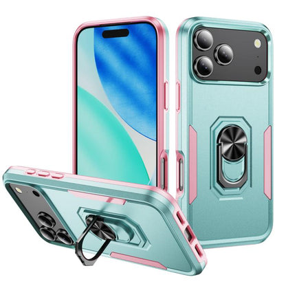 Pioneer Armor Heavy Duty PC + TPU Phone Case with Holder, For iPhone 18 Pro, For iPhone 18 Pro Max