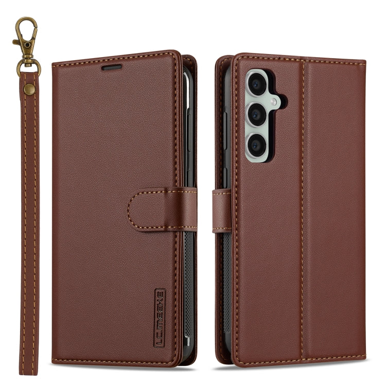 LC.IMEEKE L2 Series Detachable Magsafe PU Phone Case with Lanyard, For Samsung Galaxy S24 FE 5G, For Samsung Galaxy S24 Ultra 5G, For Samsung Galaxy S24+ 5G, For Samsung Galaxy S24 5G