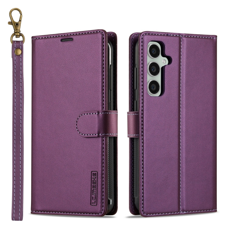 LC.IMEEKE L2 Series Detachable Magsafe PU Phone Case with Lanyard, For Samsung Galaxy S24 FE 5G, For Samsung Galaxy S24 Ultra 5G, For Samsung Galaxy S24+ 5G, For Samsung Galaxy S24 5G