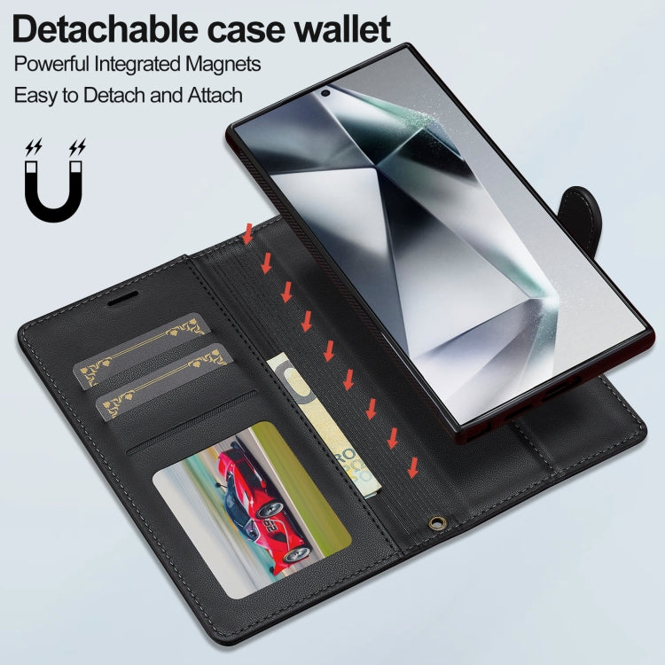 LC.IMEEKE L2 Series Detachable Magsafe PU Phone Case with Lanyard, For Samsung Galaxy S24 Ultra 5G, For Samsung Galaxy S24+ 5G, For Samsung Galaxy S24 5G, For Samsung Galaxy S23 FE 5G