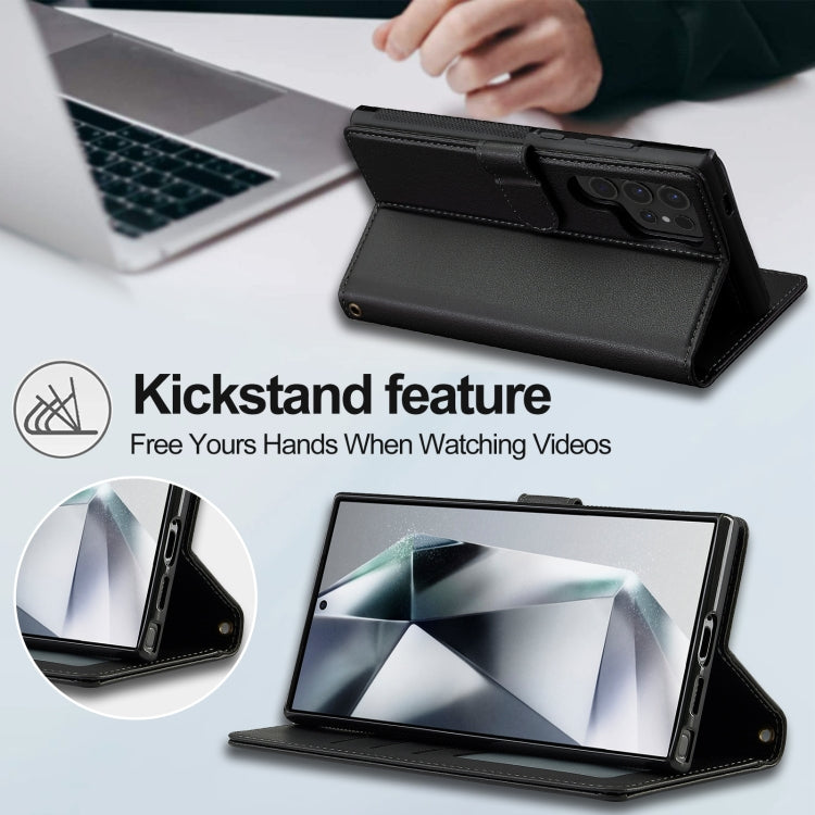 LC.IMEEKE L2 Series Detachable Magsafe PU Phone Case with Lanyard, For Samsung Galaxy S24 Ultra 5G, For Samsung Galaxy S24+ 5G, For Samsung Galaxy S24 5G, For Samsung Galaxy S23 FE 5G