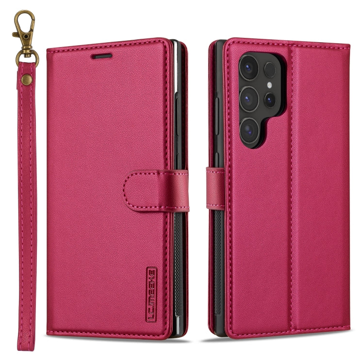 LC.IMEEKE L2 Series Detachable Magsafe PU Phone Case with Lanyard, For Samsung Galaxy S24 FE 5G, For Samsung Galaxy S24 Ultra 5G, For Samsung Galaxy S24+ 5G, For Samsung Galaxy S24 5G