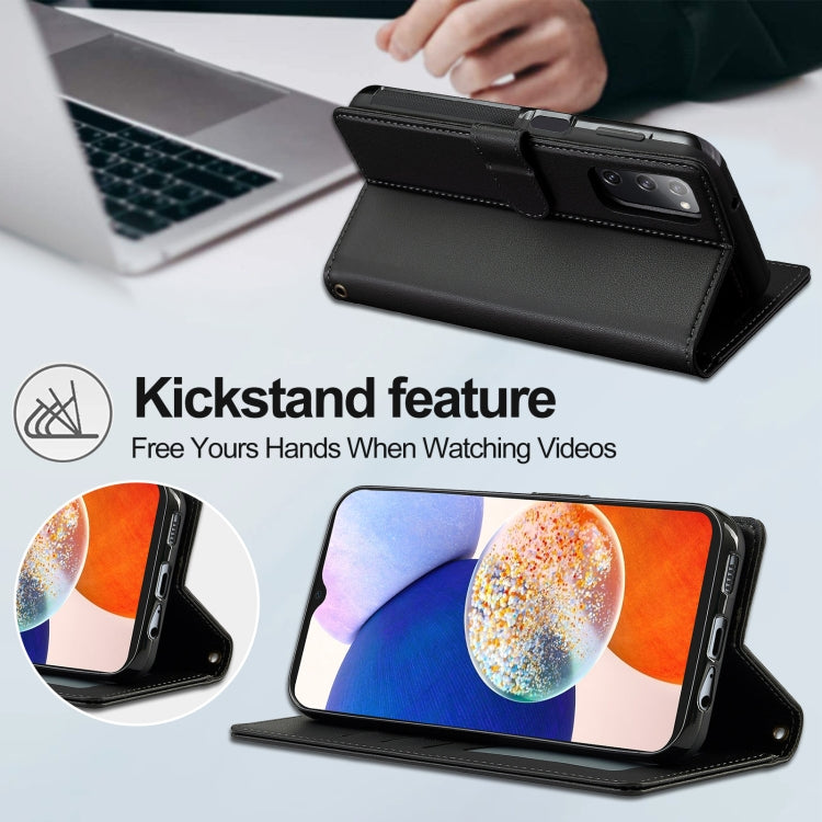 LC.IMEEKE L2 Series Detachable Magsafe PU Phone Case with Lanyard, For Samsung Galaxy S20 FE 5G, For Samsung Galaxy S22+ 5G