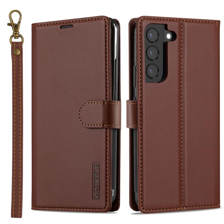 LC.IMEEKE L2 Series Detachable Magsafe PU Phone Case with Lanyard, For Samsung Galaxy S25 Edge 5G, For Samsung Galaxy S25 5G, For Samsung Galaxy S25+ 5G, For Samsung Galaxy S25 Ultra 5G
