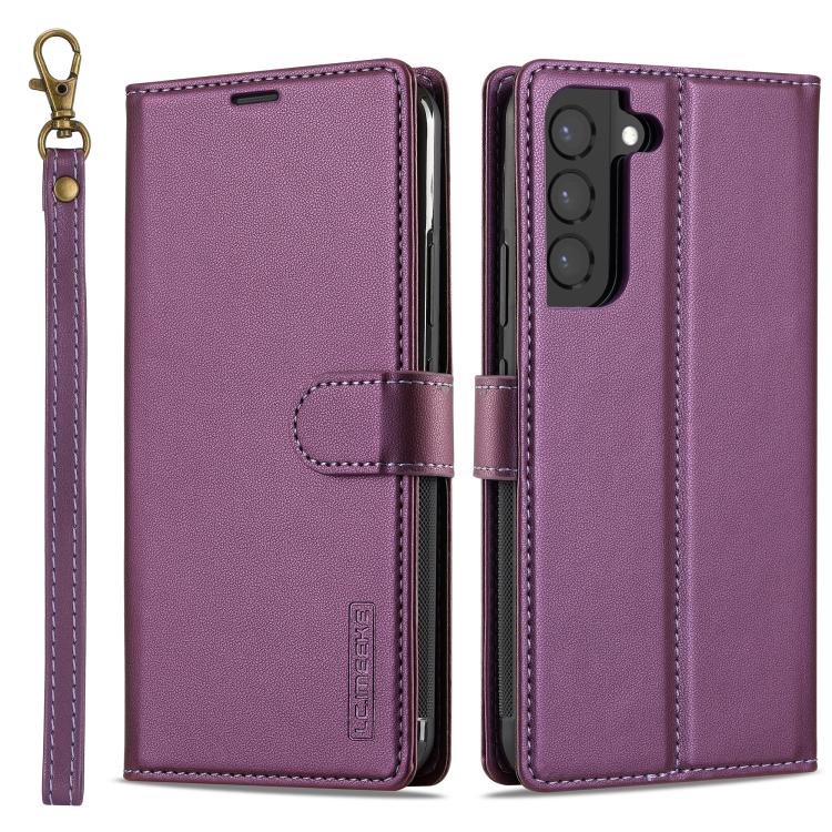 LC.IMEEKE L2 Series Detachable Magsafe PU Phone Case with Lanyard, For Samsung Galaxy S25 Edge 5G, For Samsung Galaxy S25 5G, For Samsung Galaxy S25+ 5G, For Samsung Galaxy S25 Ultra 5G