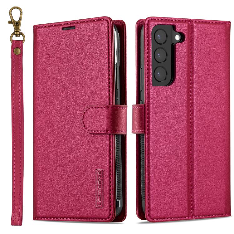 LC.IMEEKE L2 Series Detachable Magsafe PU Phone Case with Lanyard, For Samsung Galaxy S25 Edge 5G, For Samsung Galaxy S25 5G, For Samsung Galaxy S25+ 5G, For Samsung Galaxy S25 Ultra 5G