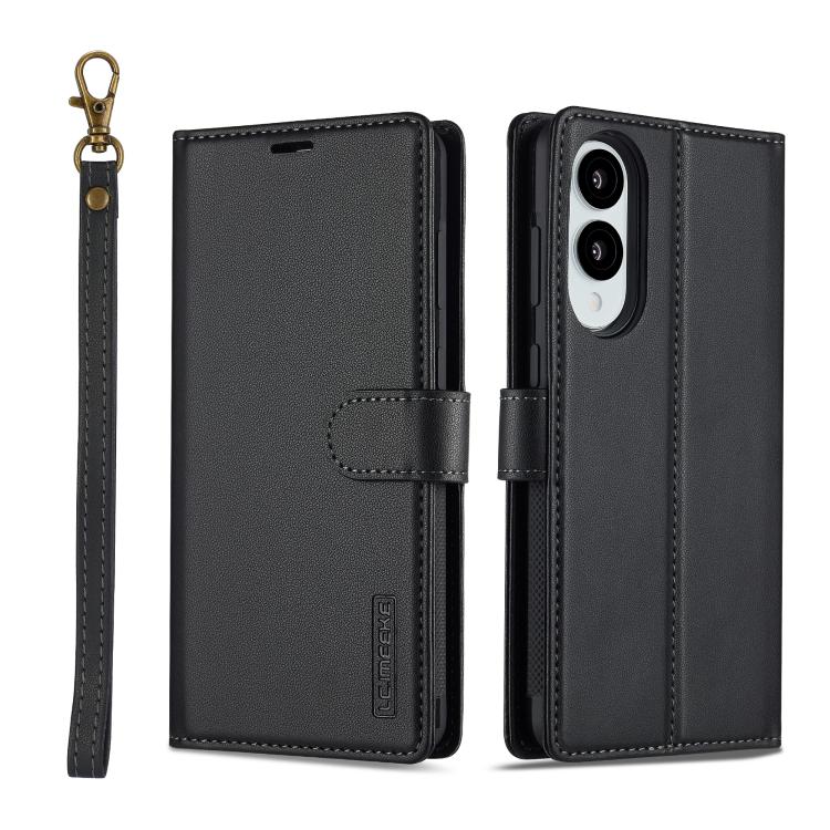 LC.IMEEKE L2 Series Detachable Magsafe PU Phone Case with Lanyard, For Samsung Galaxy S26+ 5G, For Samsung Galaxy S26 Ultra 5G, For Samsung Galaxy S26 5G, For Samsung Galaxy S25 Edge 5G
